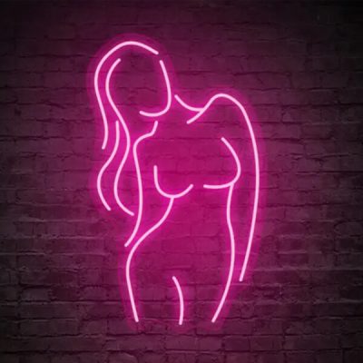 Female Body Neon Sign Sexy Woman LED Light Shape BgNeon