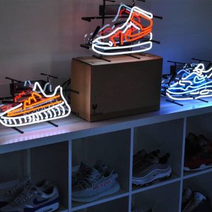 Custom Neon Shoe Signs