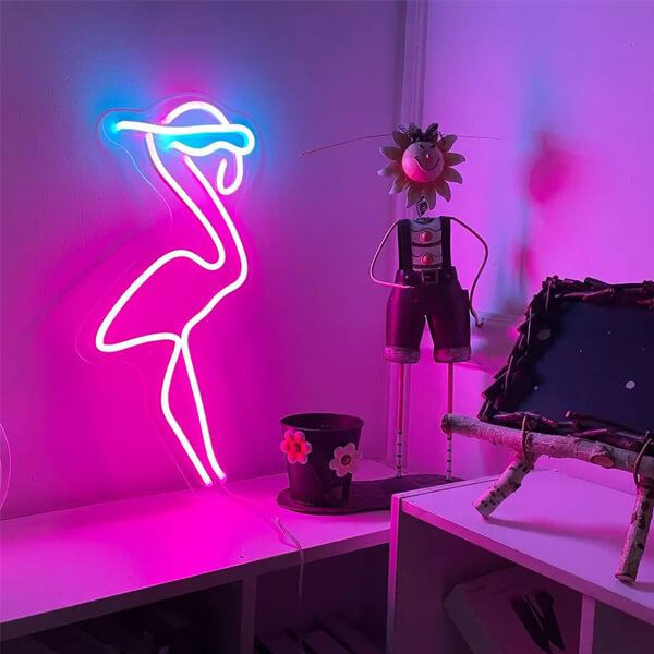 Flamingo Neon Wall Light