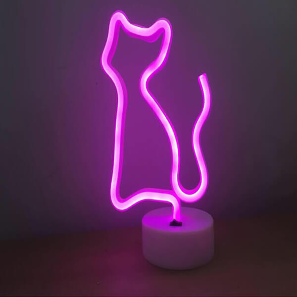 Small Neon Cat Sign