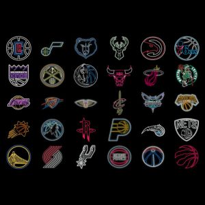 Custom NBA Logo Neon Sign