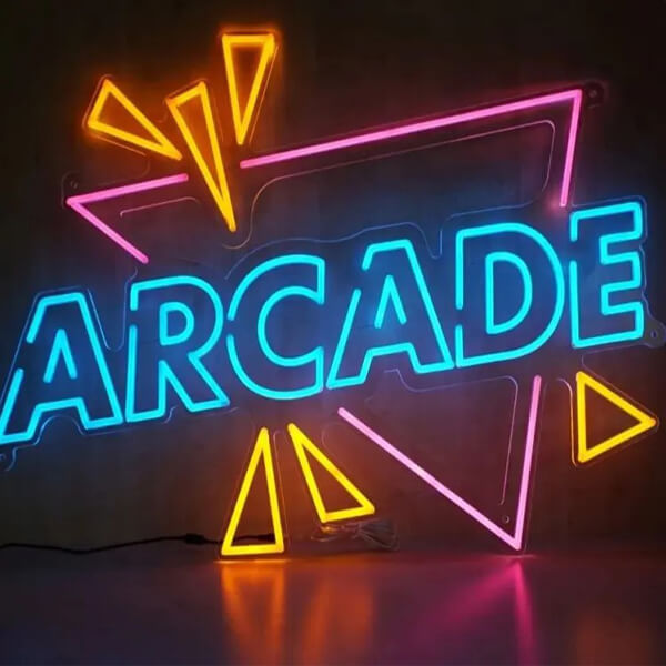 Personalized Neon Arcade Sign