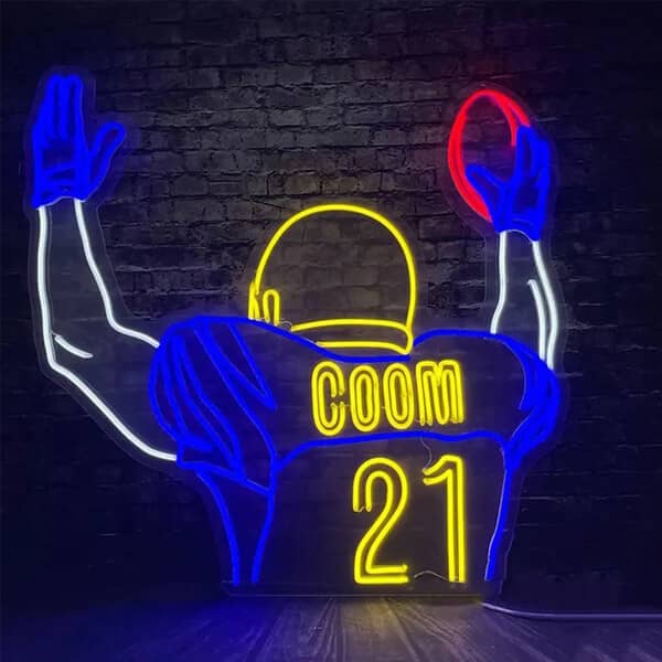 Rugby Football LED Neon Sign