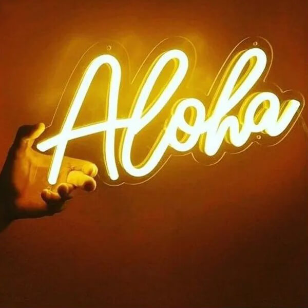 Aloha Light Sign