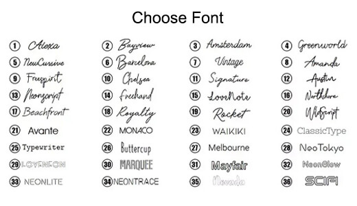 Choose Font