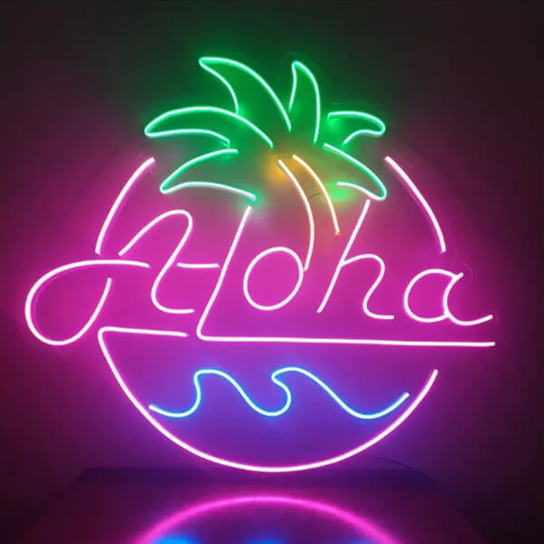 Custom Neon Aloha Sign