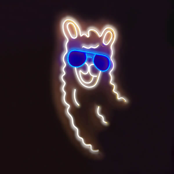 Llama Neon Sign