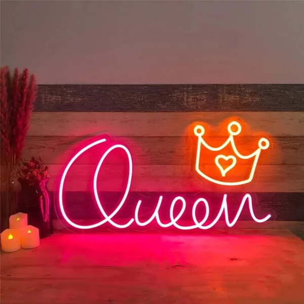Queen Crown Neon Sign