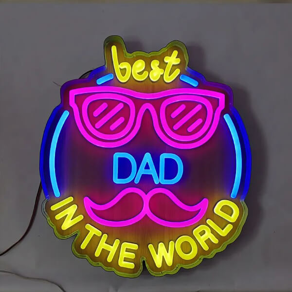 Best Dad In The World Neon Sign