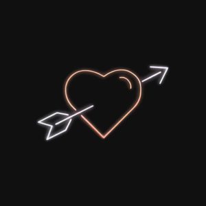Heart Arrow Neon Sign