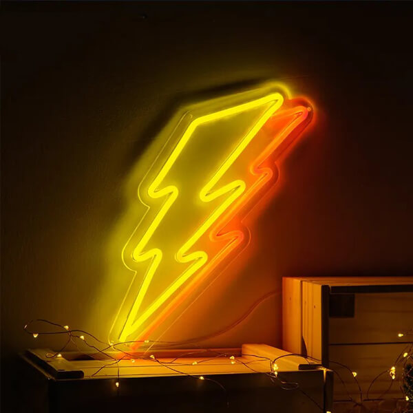 Lightning Bolt Neon Sign