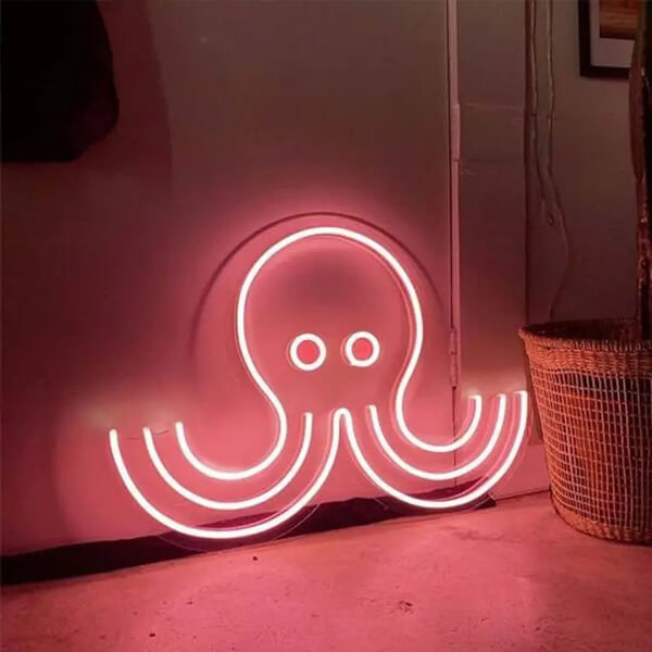 Octopus Neon Sign