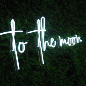 To The Moon Neon Sign